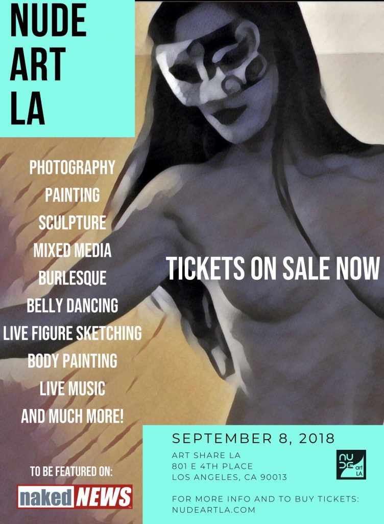 Nude Art LA September 2018 Show Poster