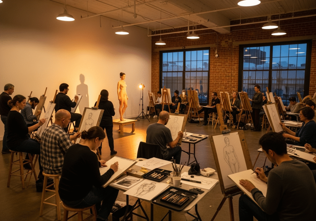 The Art of Observation: Inside Nude Art LA’s Live Figure Sketching Sessions