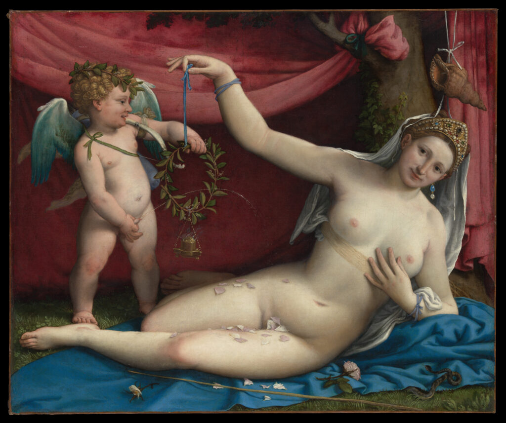 Lorenzo Lotto, Venus and Cupid, ca. 1520s, oil on canvas, Metropolitan Museum of Art