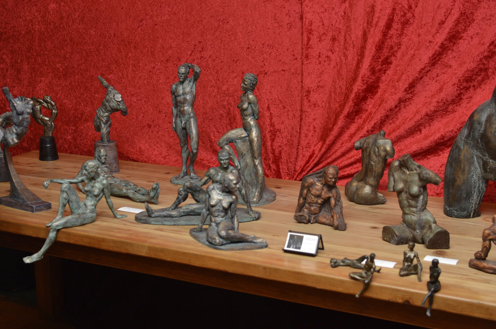 Sculpture display at The Sugar Shack