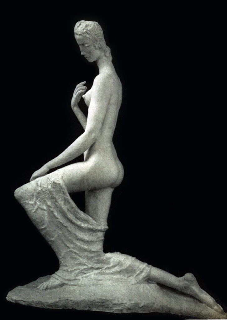 Wilhelm Lehmbruck, Kniende (The Kneeling One), 1911, cast stone sculpture