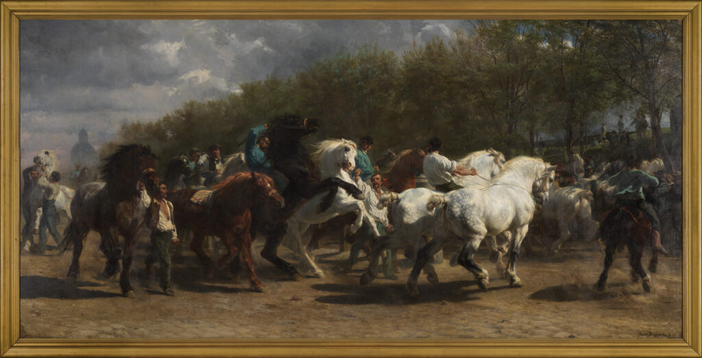 Rosa Bonheur, The Horse Fair, 1852-55, oil on canvas, Metropolitan Museum of Art
