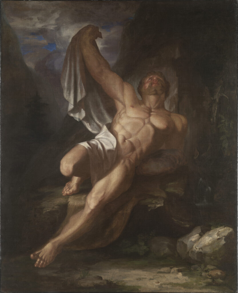 Samuel F.B. Morse, The Dying Hercules, 1812-1813, Yale University Art Gallery (Public Domain)
