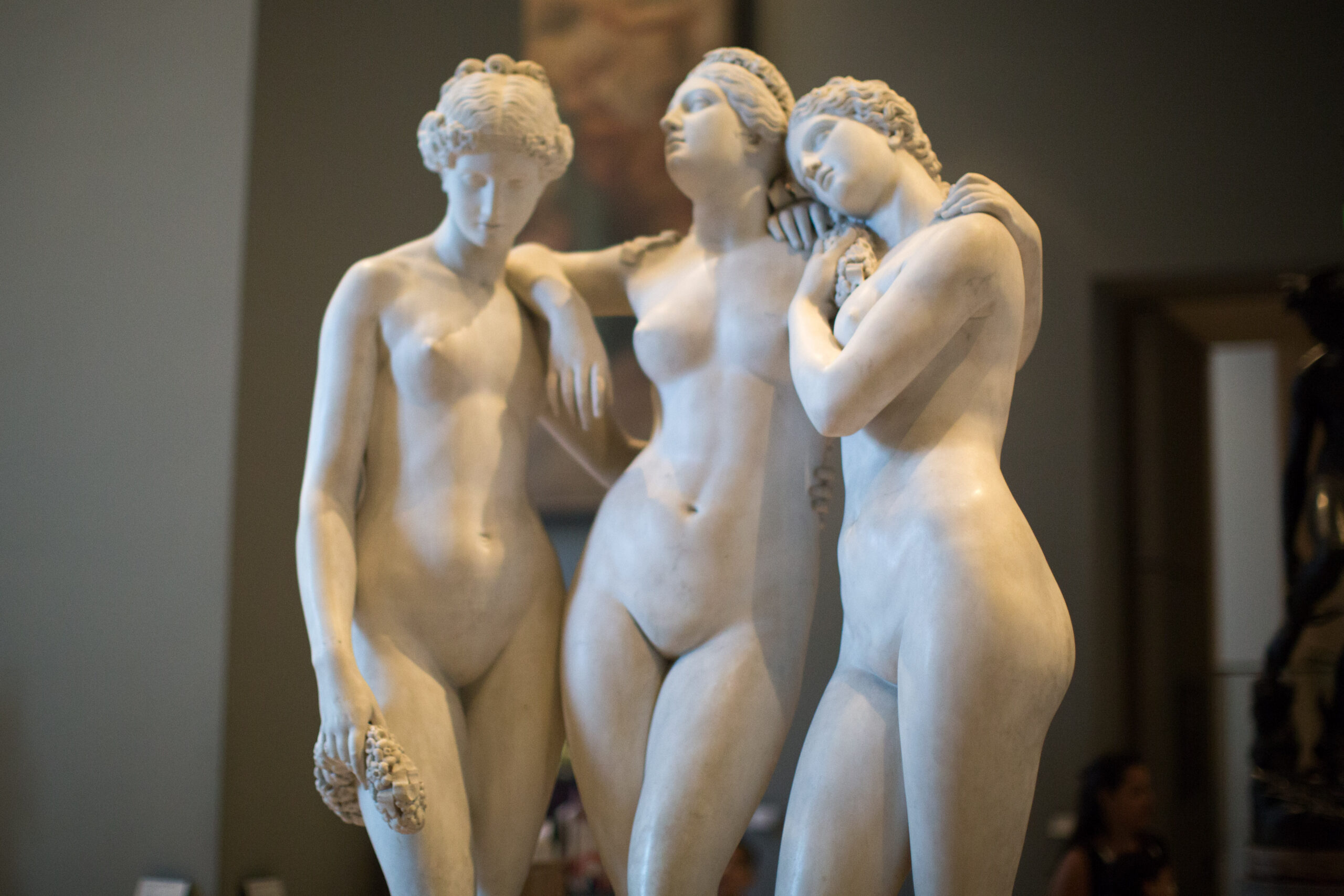 James Pradier, Les Trois Graces (The Three Graces), Louvre marble sculpture