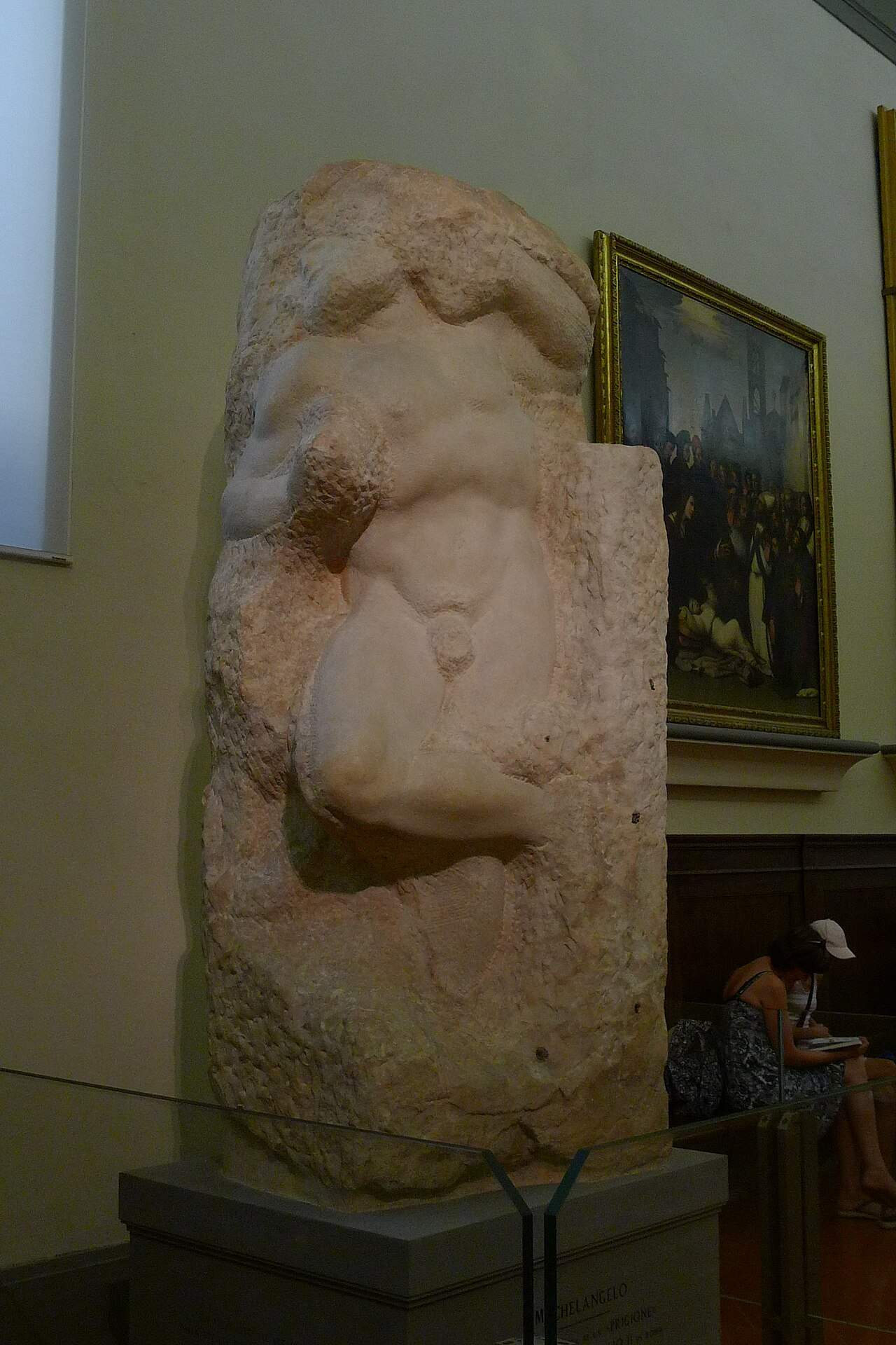 Michelangelo, Awakening Slave, Accademia, Florence