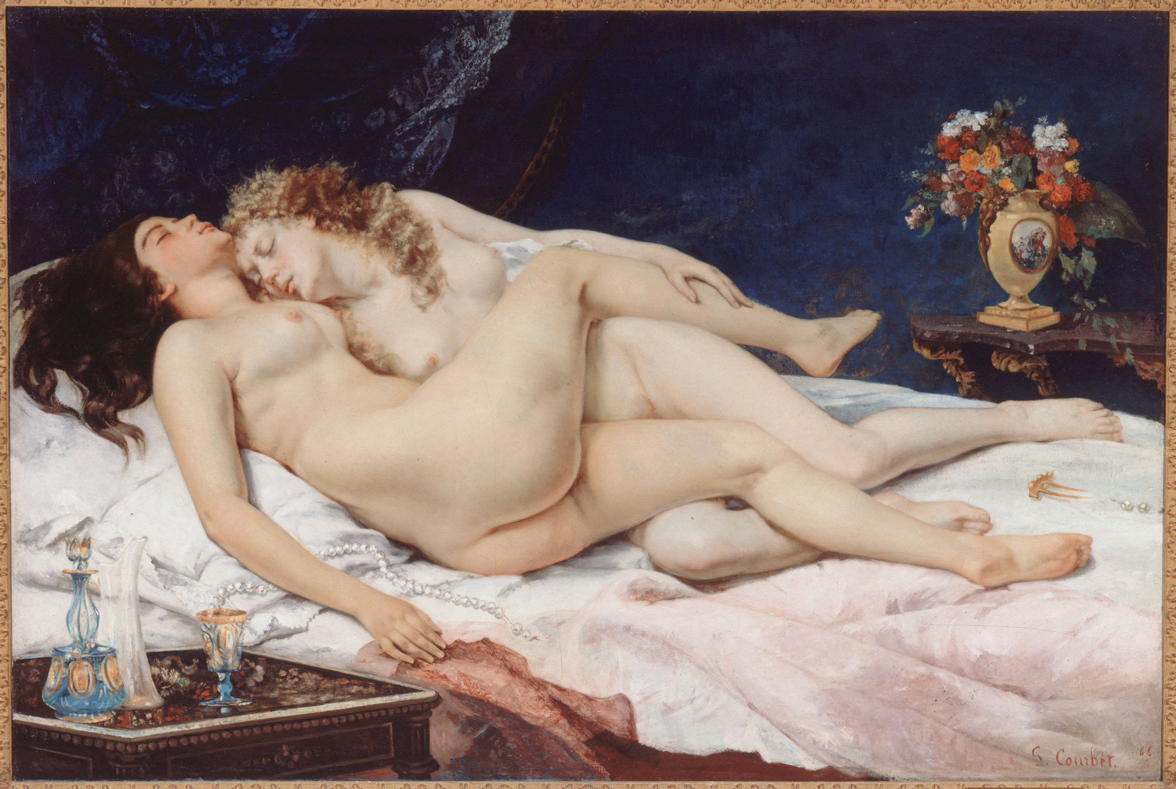 Gustave Courbet, Le Sommeil (The Sleepers), 1866 \u2014 Petit Palais, Paris \u2014 Public Domain