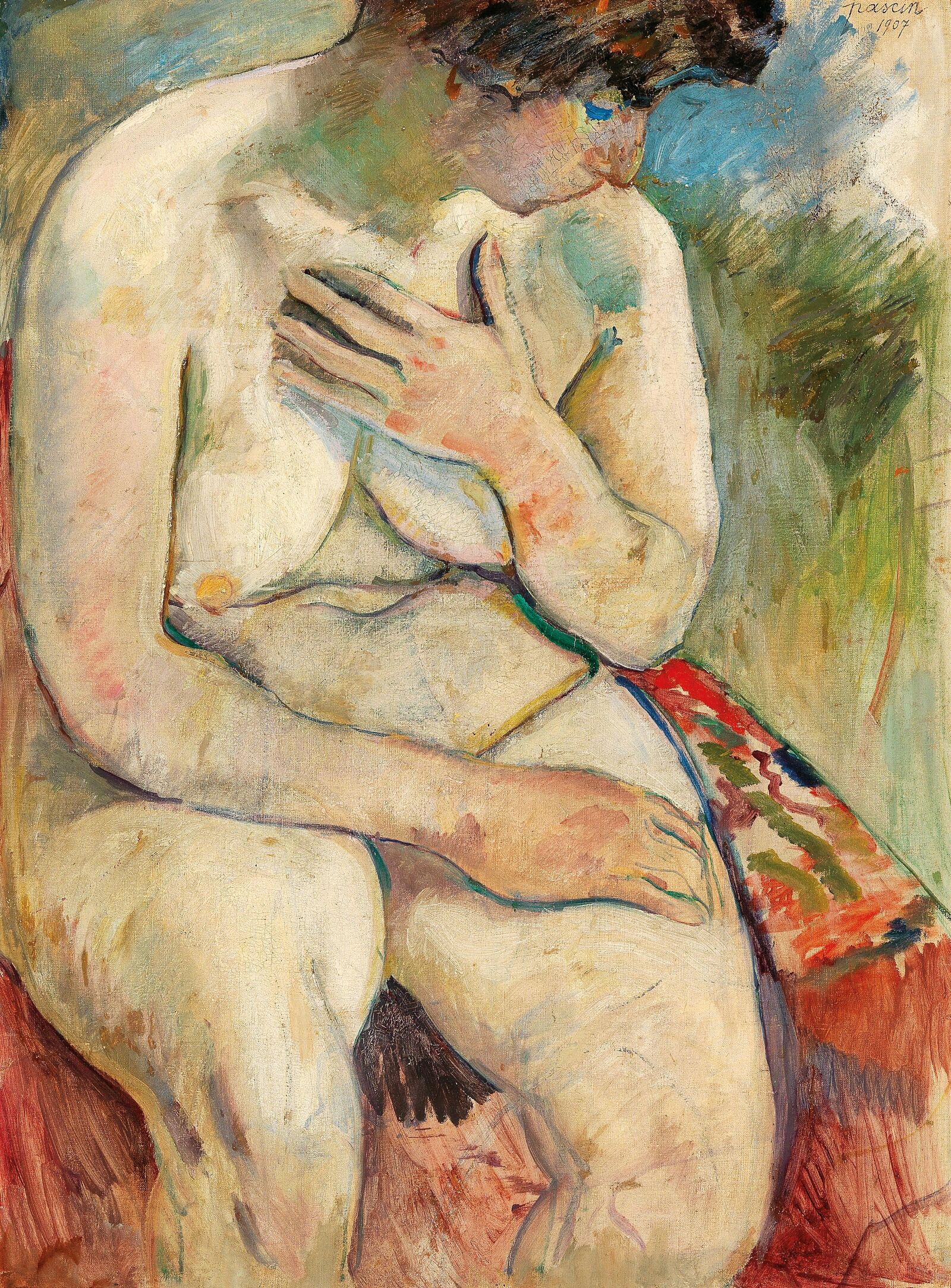 Jules Pascin, Seated Nude, c. 1920s