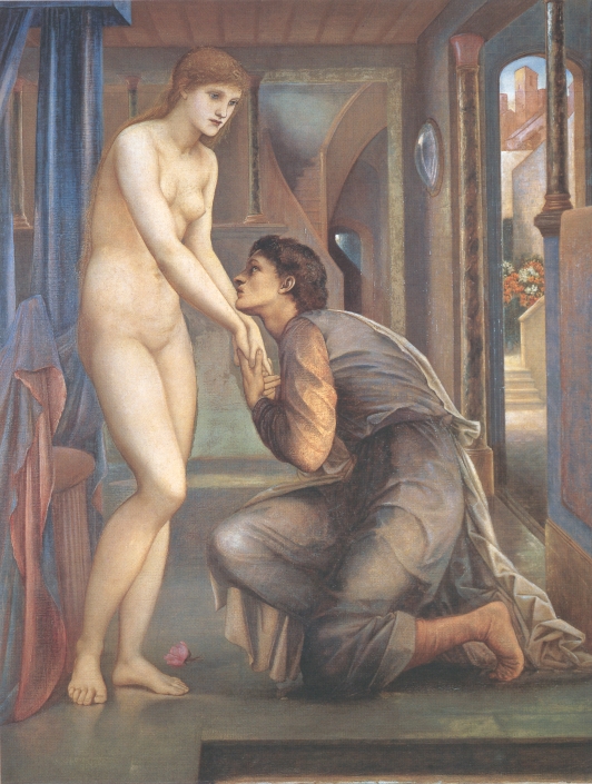 Edward Burne-Jones, The Soul Attains from the Pygmalion series (1875-1878) \u2014 Public Domain