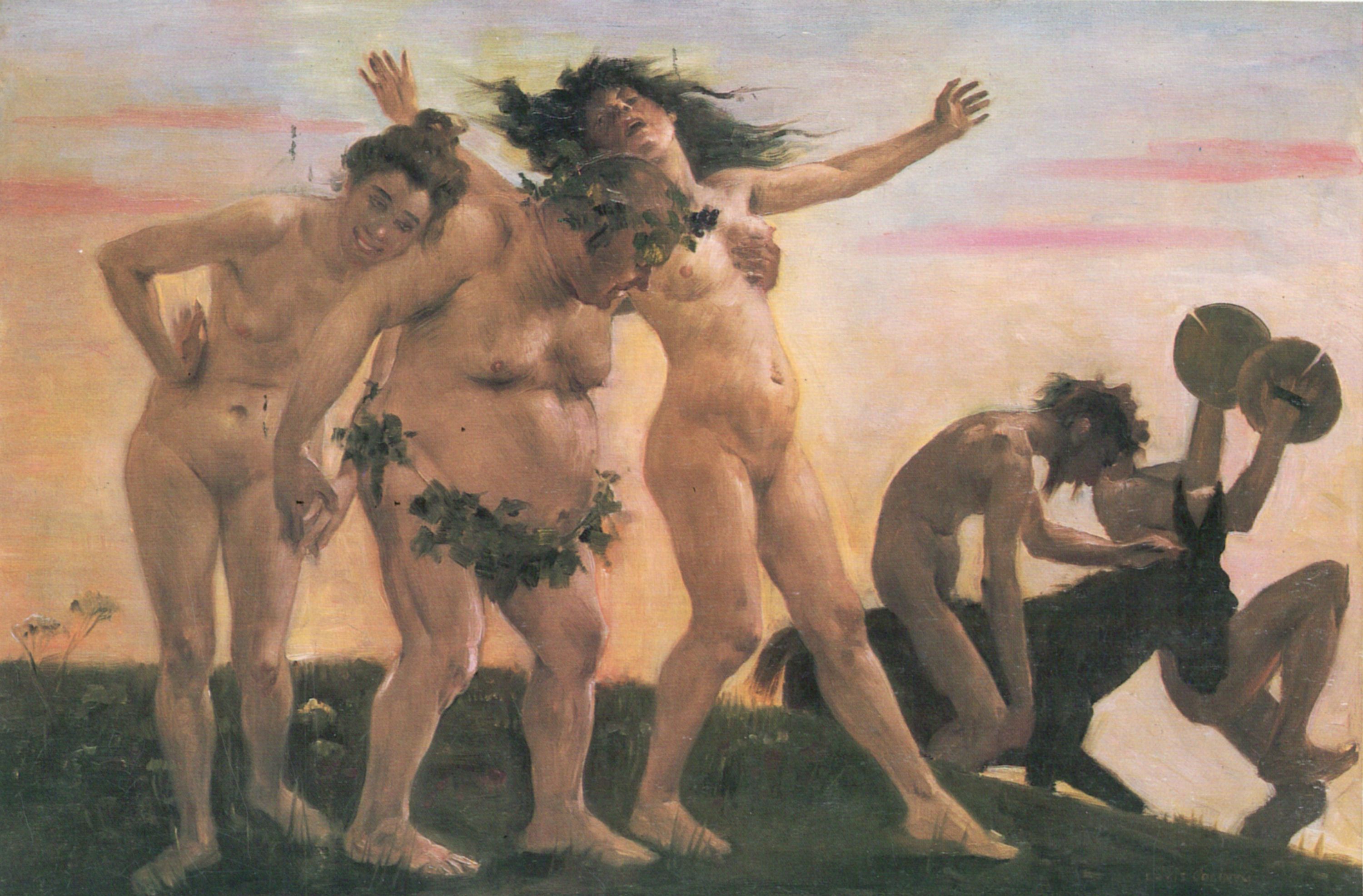 Lovis Corinth, Returning Bacchantes (Heimkehrende Bacchanten), 1898