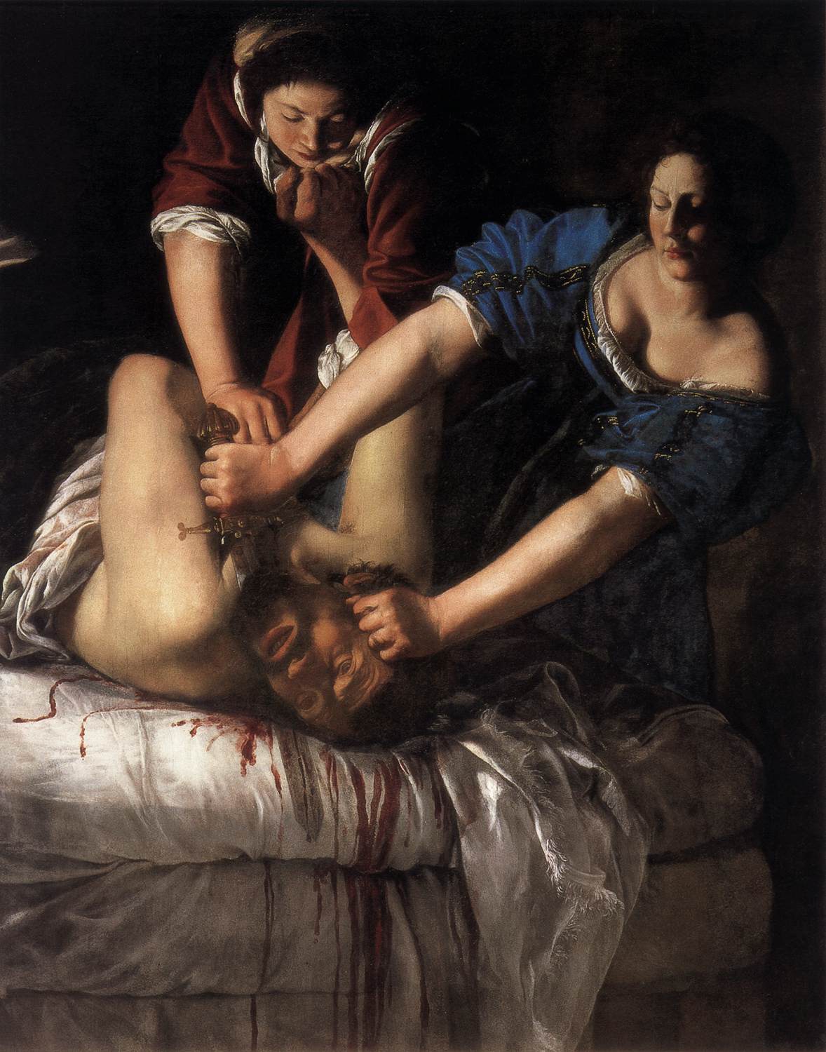 Artemisia Gentileschi, Judith Slaying Holofernes, c. 1612-1613 — oil on canvas, Museo di Capodimonte, Naples