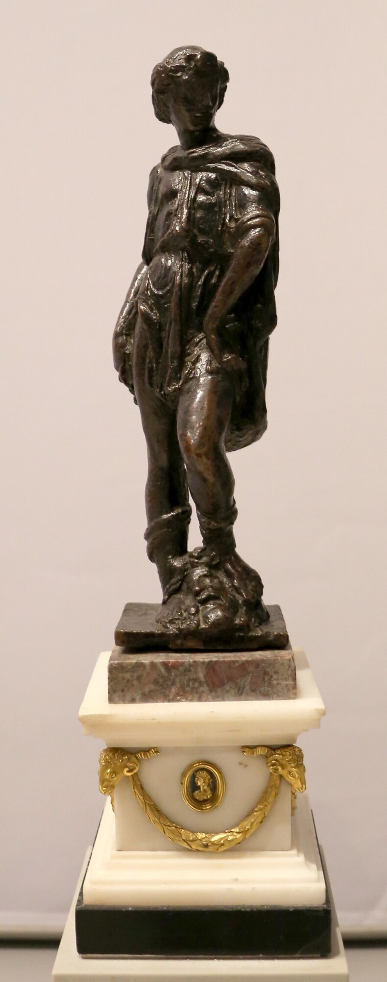Donatello, David, c. 1440s, bronze, Museo Nazionale del Bargello, Florence \u2014 the first free-standing nude since antiquity