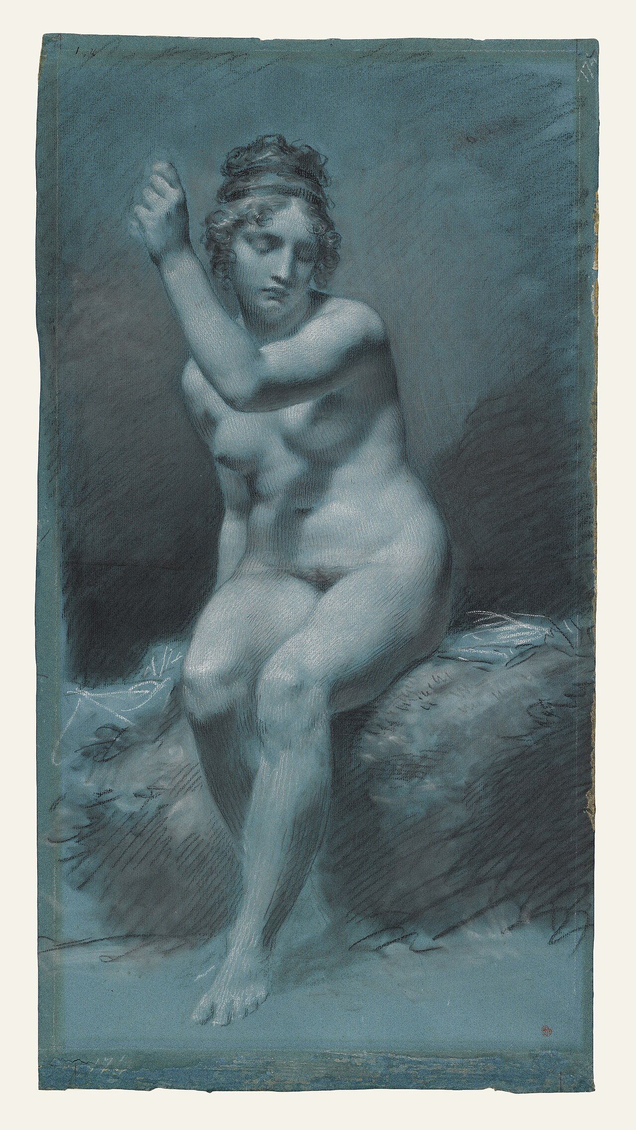 Pierre-Paul Prudhon, Study of a Female Nude, early 19th century