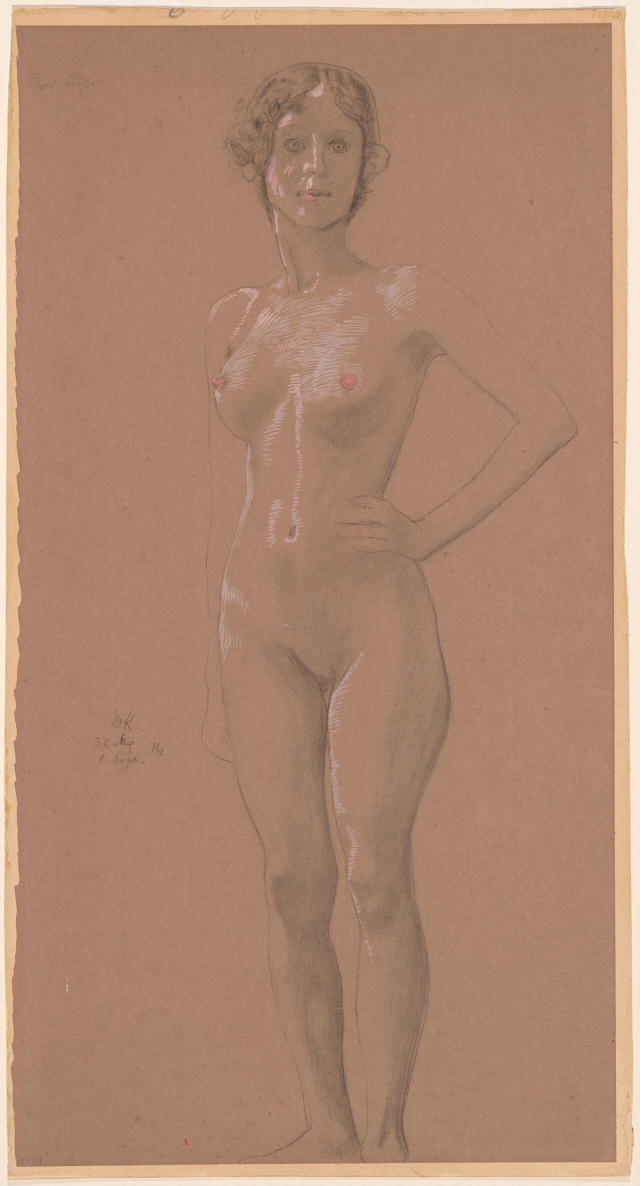 Max Klinger, Standing Nude, 1914 \u2014 National Gallery of Art, Washington