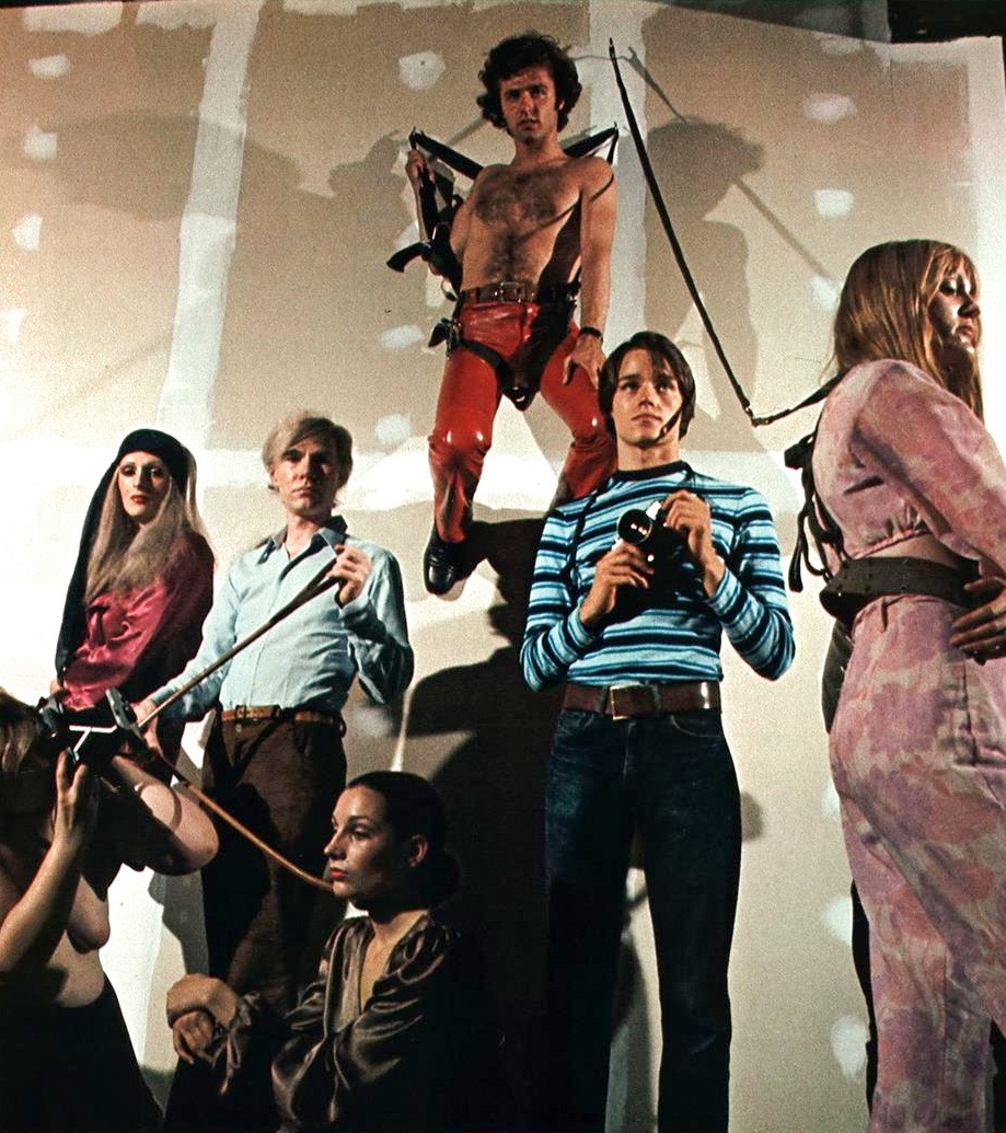 Andy Warhol at The Factory, 1969, photographed by Claude Picasso