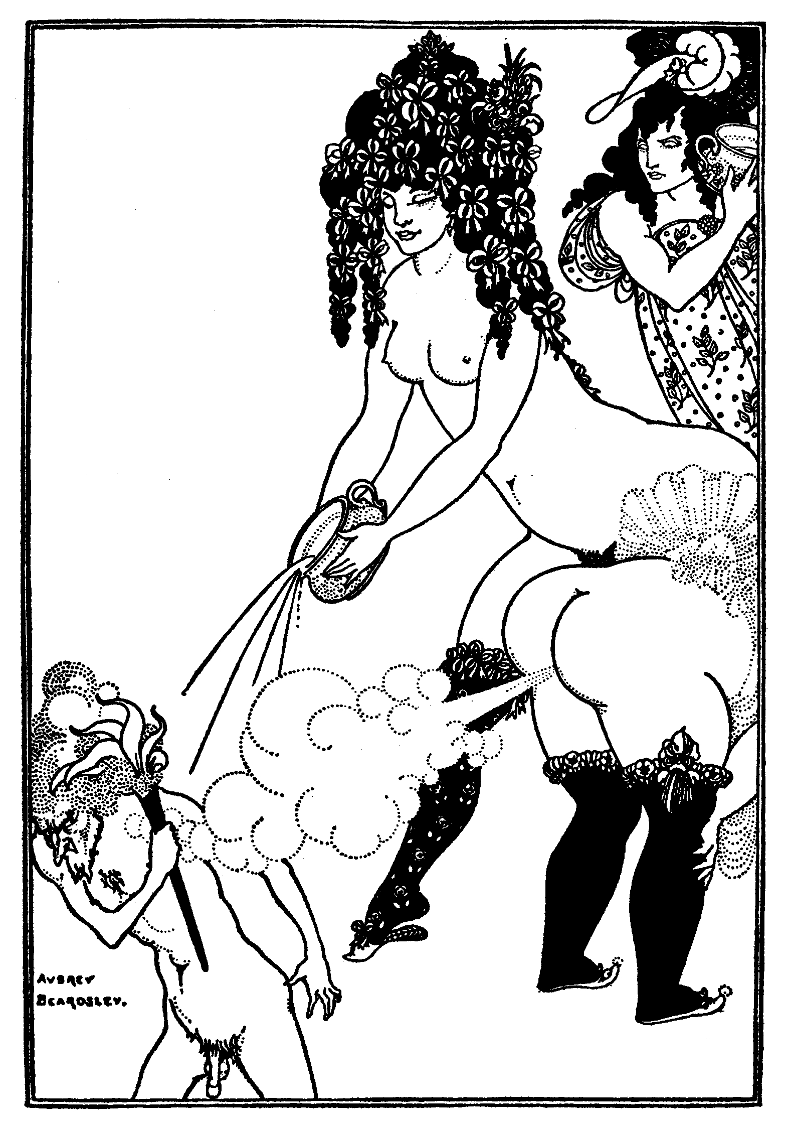 Aubrey Beardsley, Lysistrata Defending the Acropolis, 1896