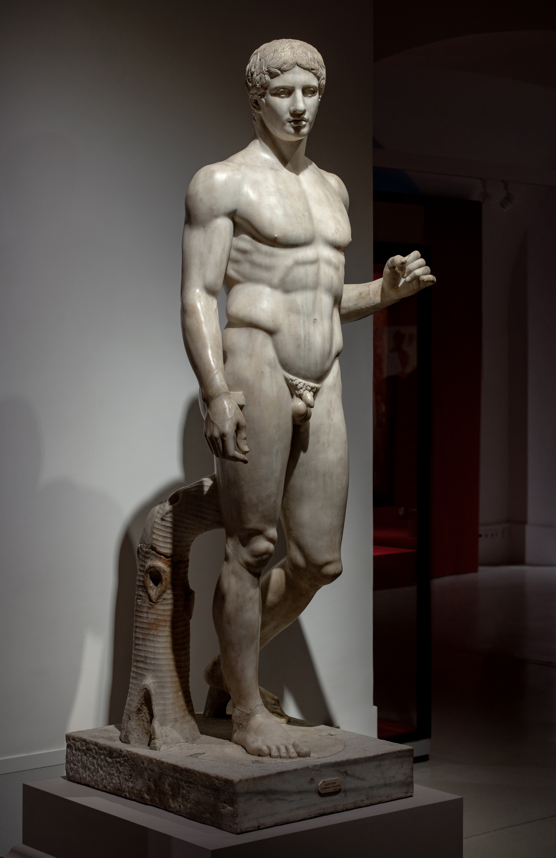 Doryphoros, Roman marble copy after Polykleitos, Naples National Archaeological Museum