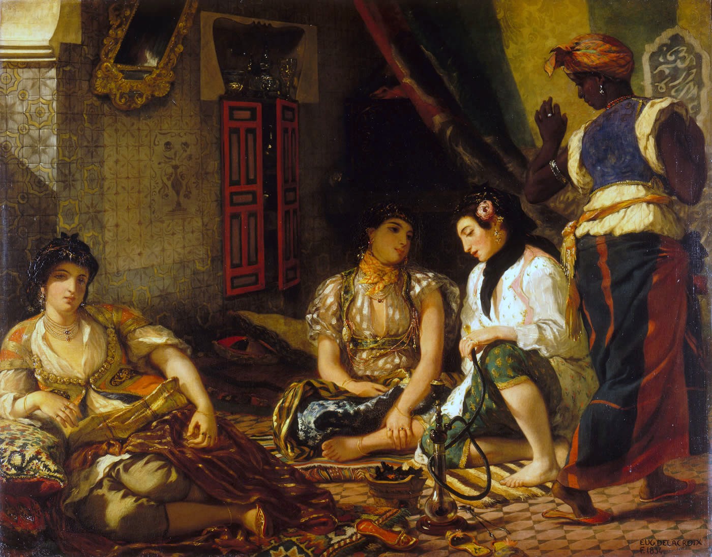 Eugène Delacroix, The Women of Algiers in Their Apartment, 1834