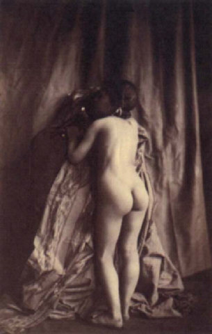 Eugène Durieu's 1854 academic nude study photograph