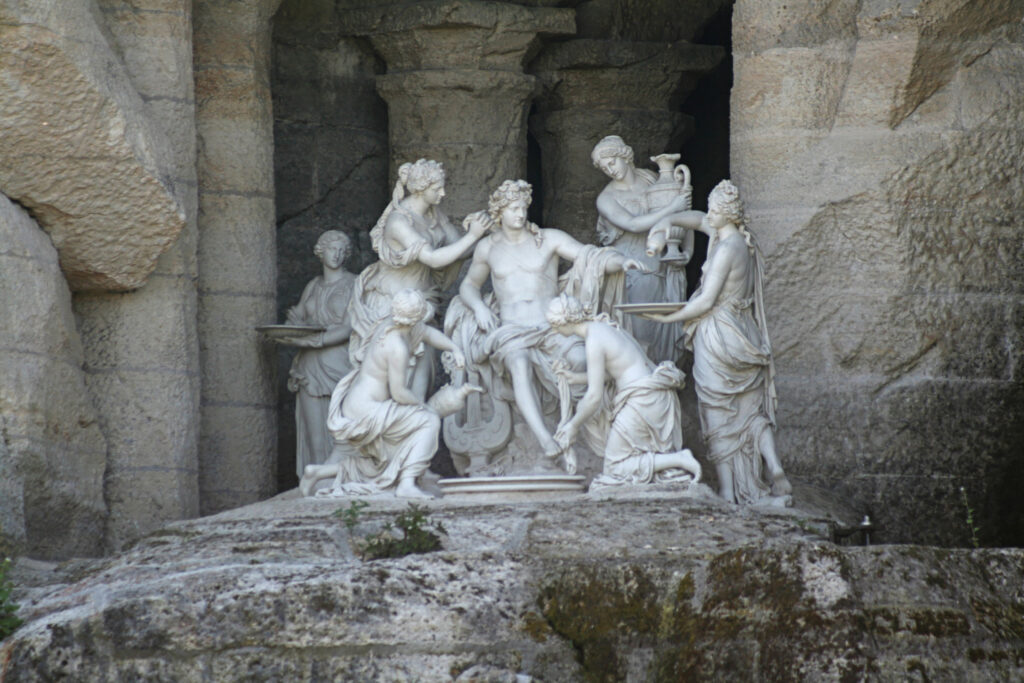 François Girardon, Apollo Tended by the Nymphs, 1666-1673, Gardens of Versailles