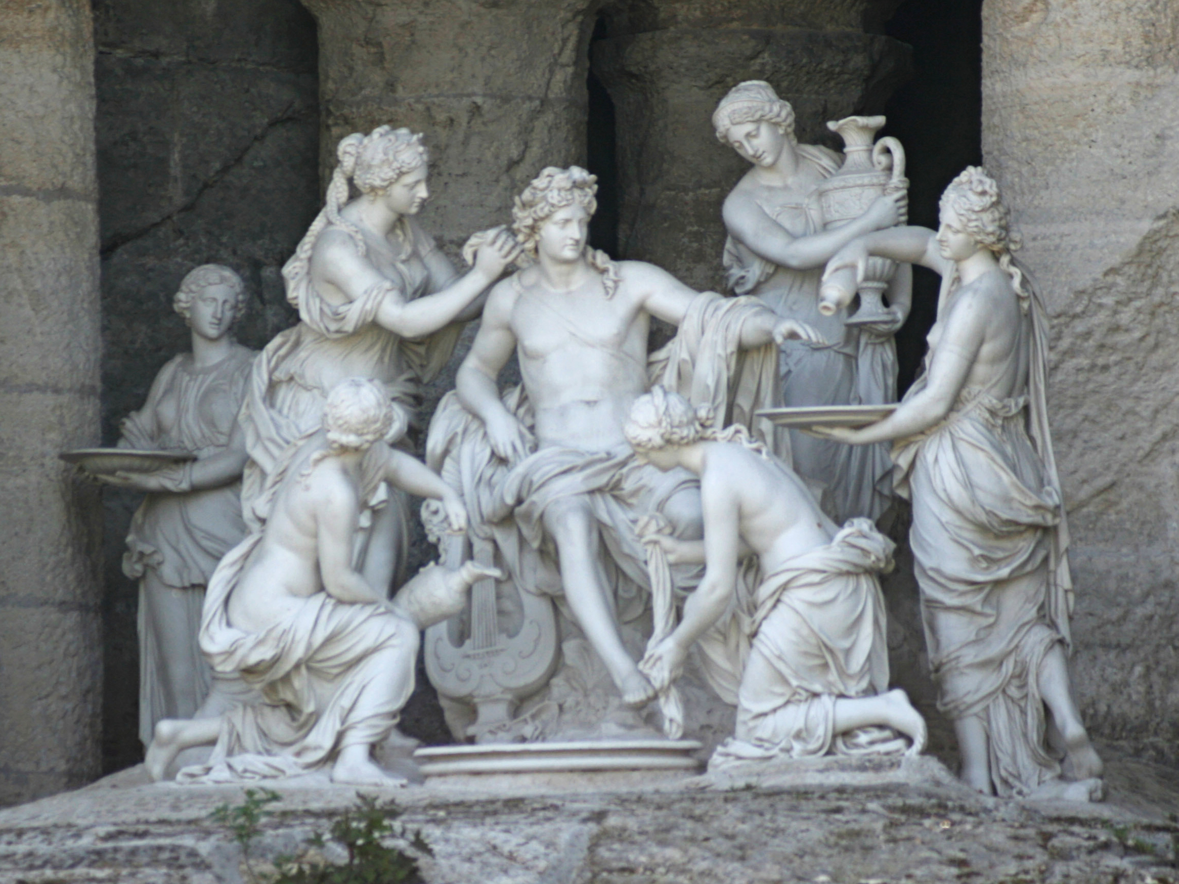 François Girardon, Apollo Tended by the Nymphs, the nymphs, 1666-1673