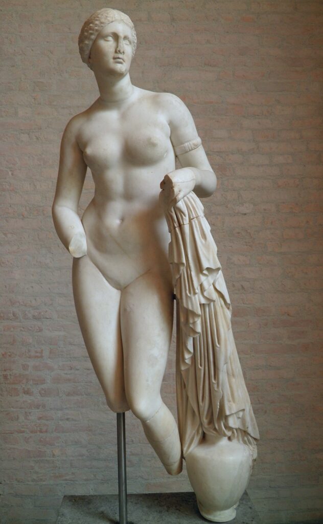 Aphrodite of Knidos, Roman copy after Praxiteles, Glyptothek Munich