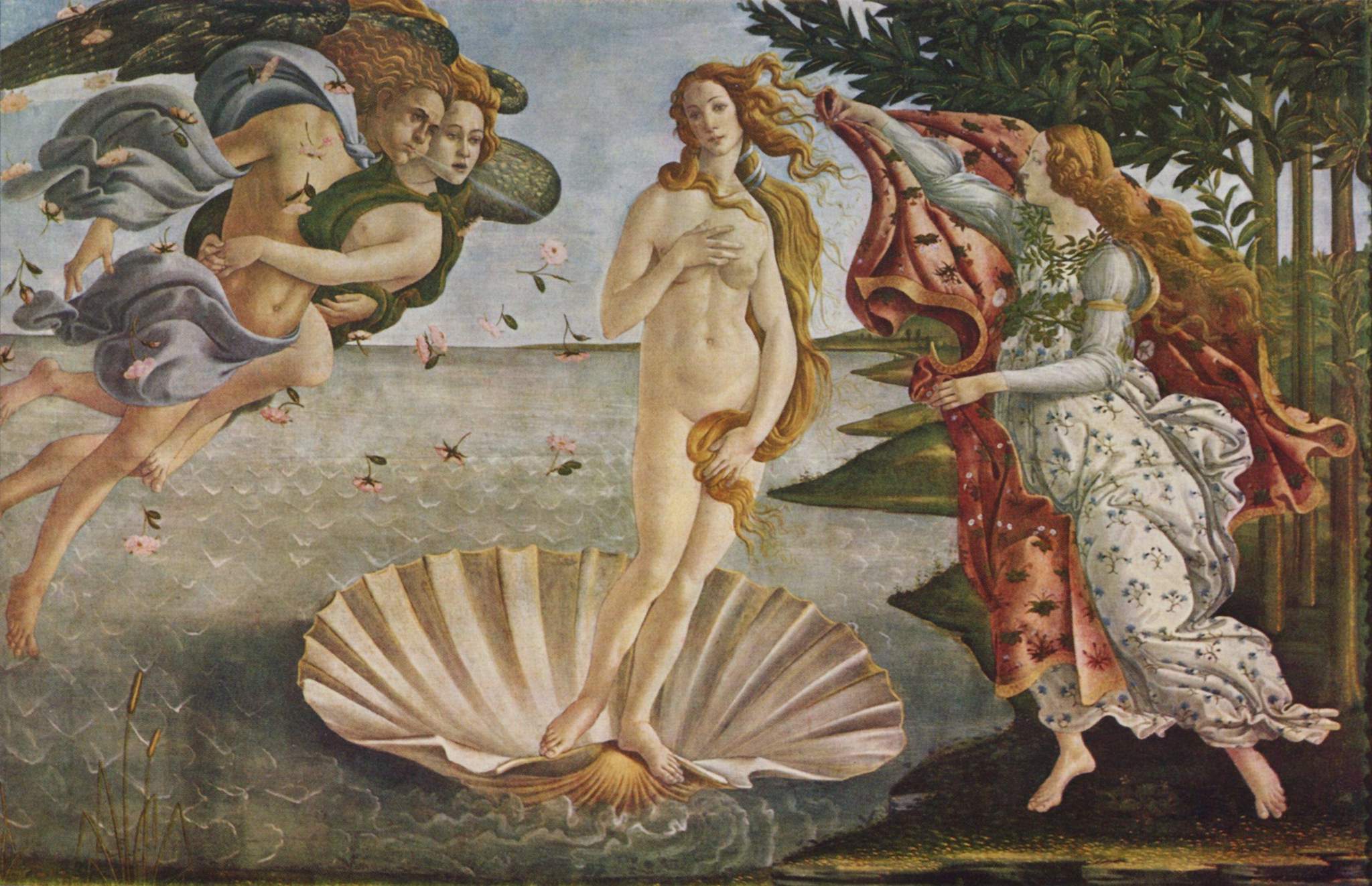 Sandro Botticelli, The Birth of Venus, c. 1484-1486, Uffizi Gallery, Florence