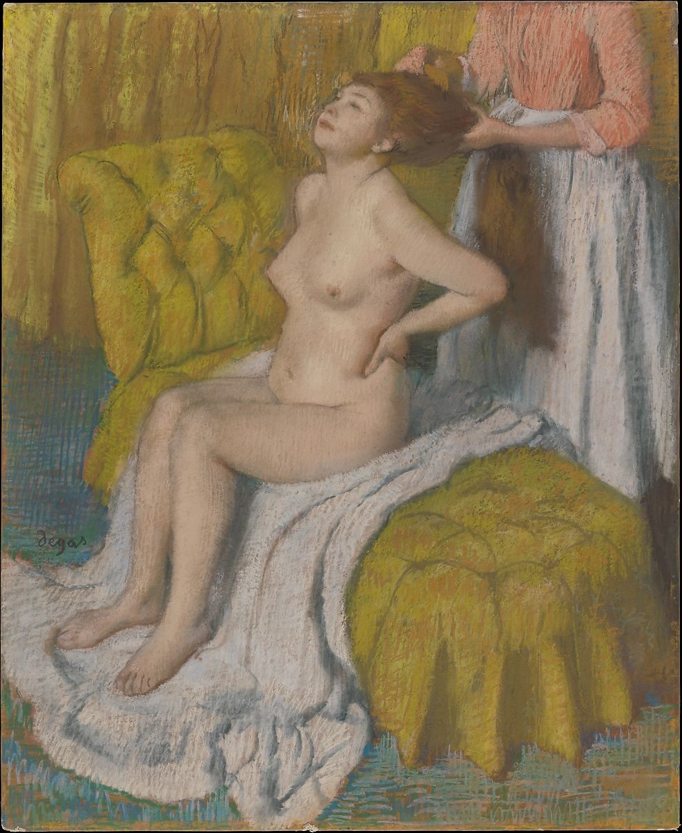 Edgar Degas, Woman Having Her Hair Combed, pastel, c. 1886-88