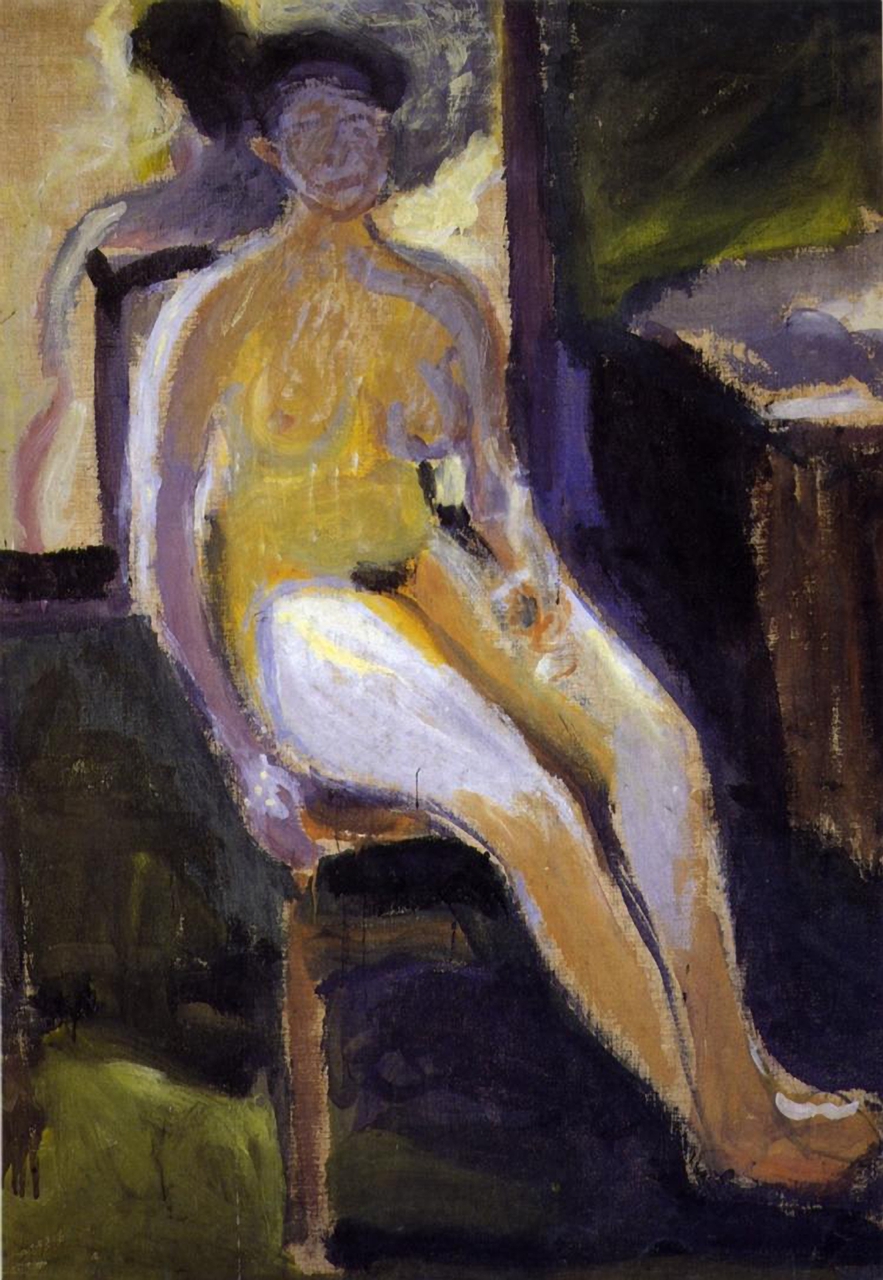 Richard Gerstl, Seated Female Nude, 1908