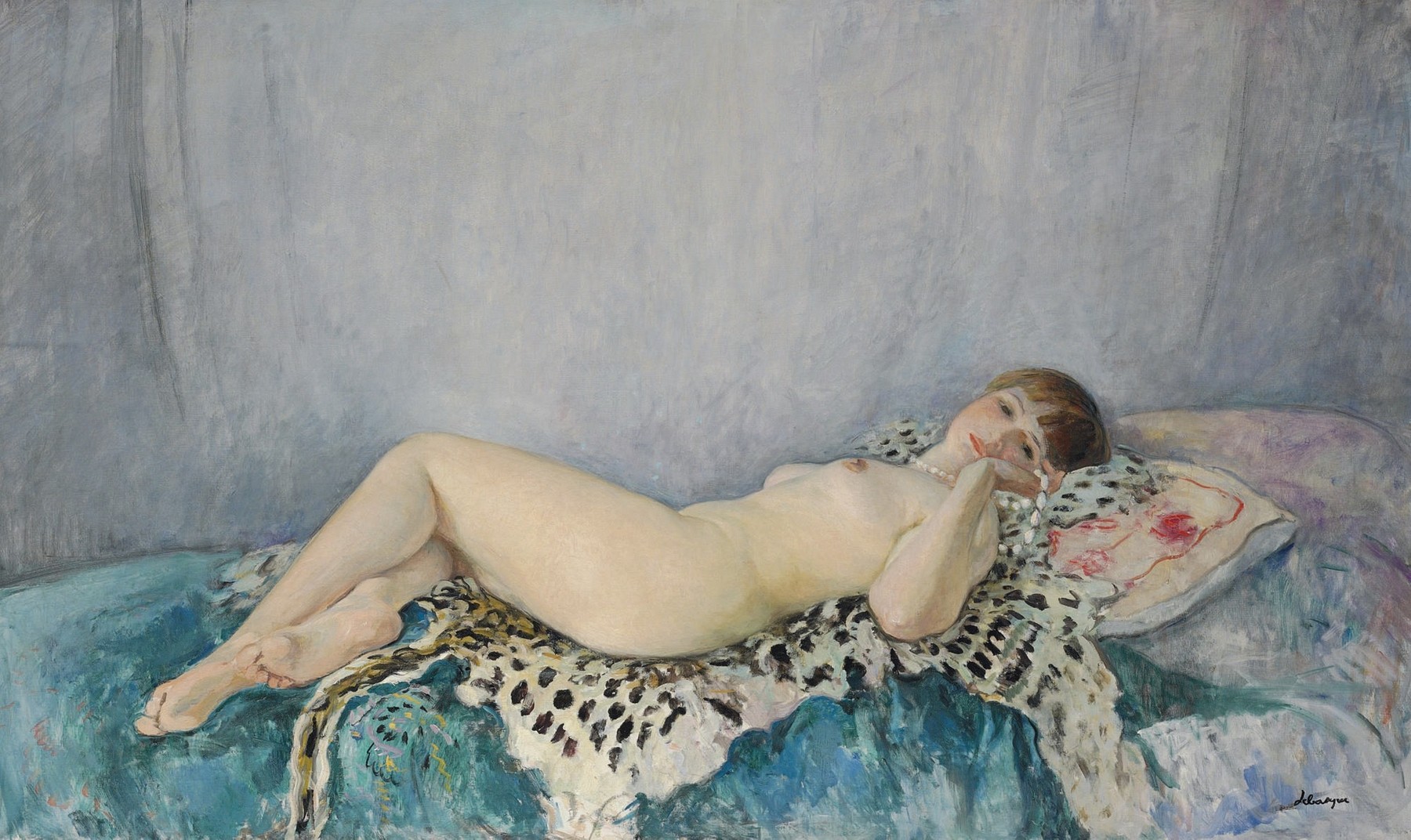Henri Lebasque, Nude on a Leopard Skin, 1926