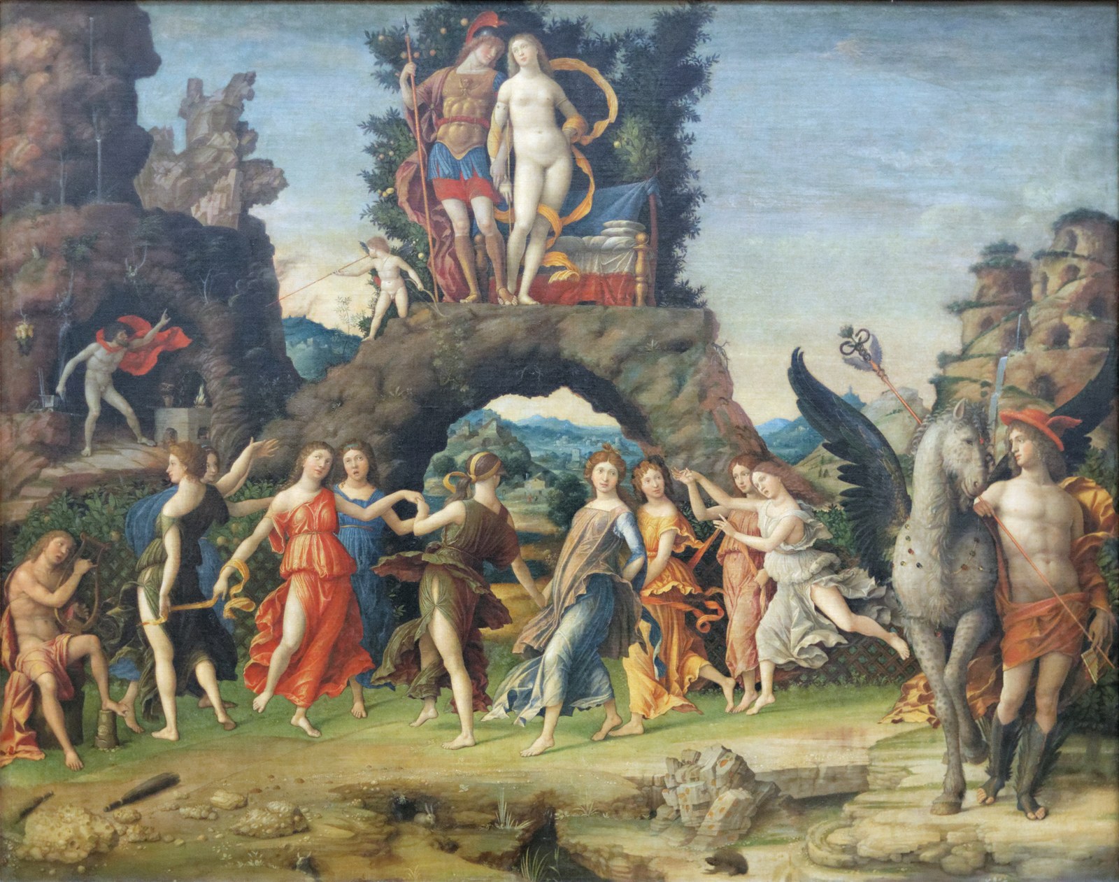 Andrea Mantegna, Parnassus (Mars and Venus), 1497