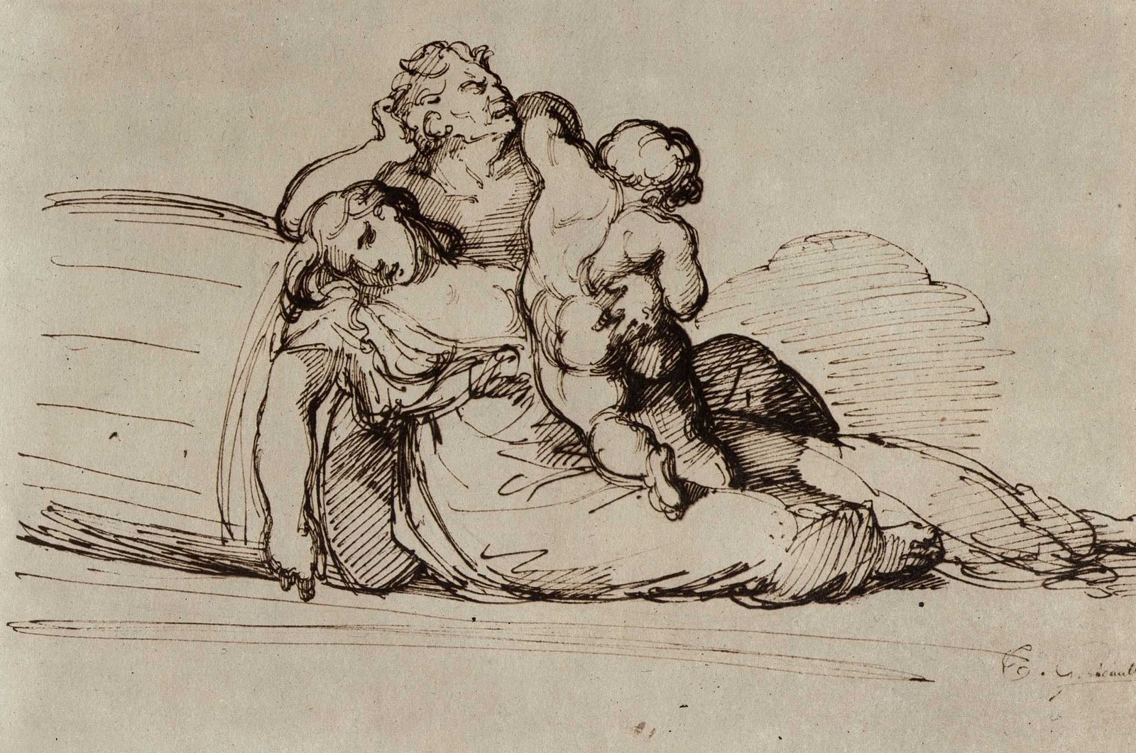 Théodore Géricault, Study for The Raft of the Medusa