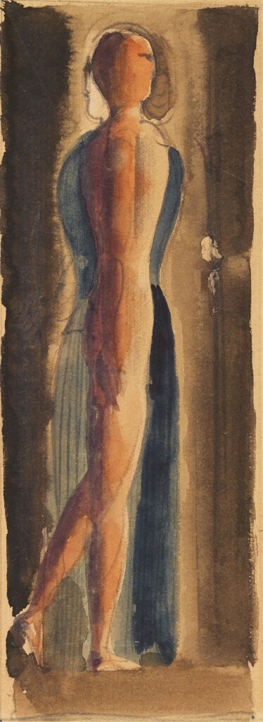 Oskar Schlemmer, Akt und Frau (Nude and Woman), 1925