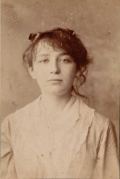Camille Claudel photographed by Cesar, c. 1884