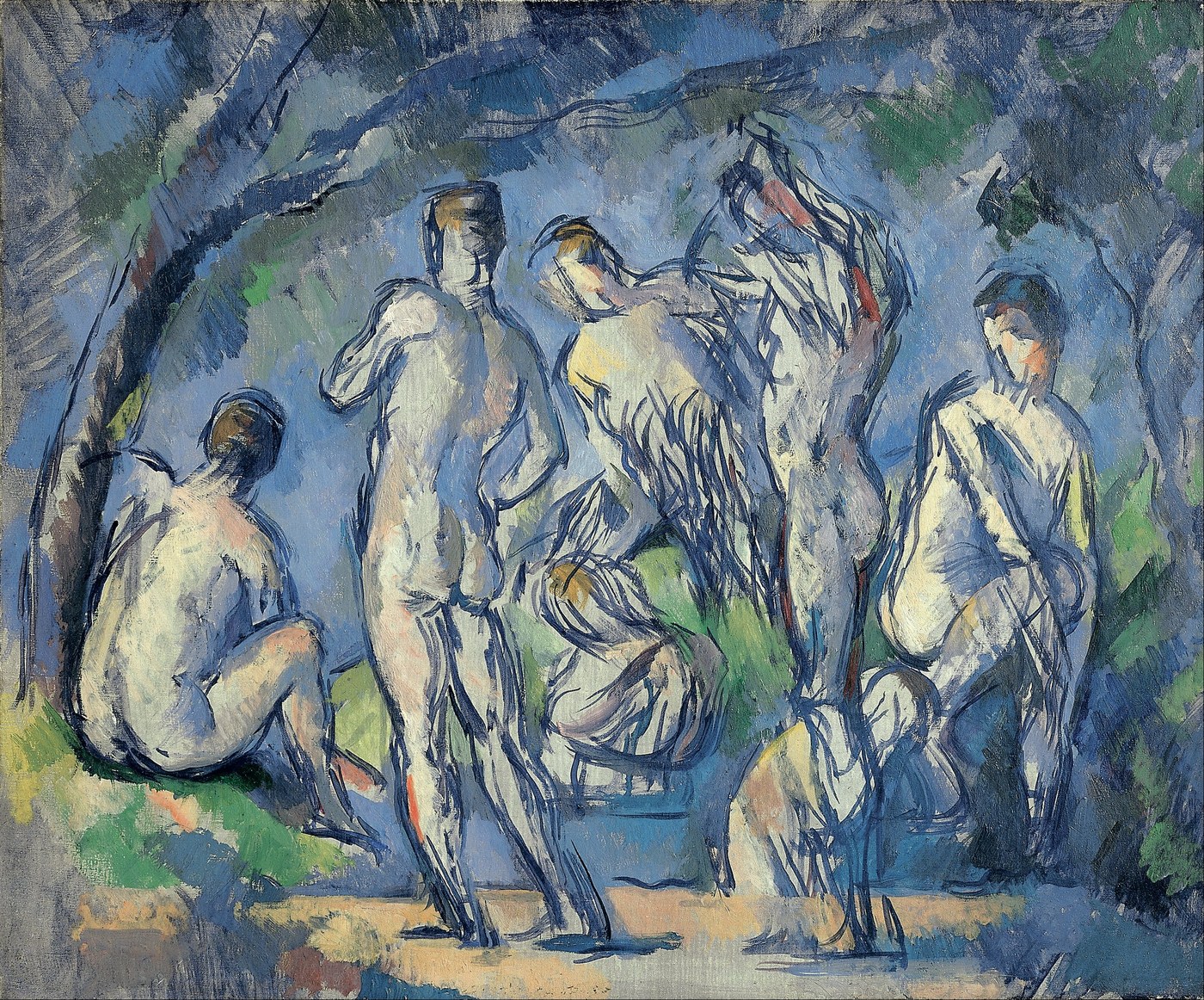 Seven Bathers by Paul Cézanne, 1900