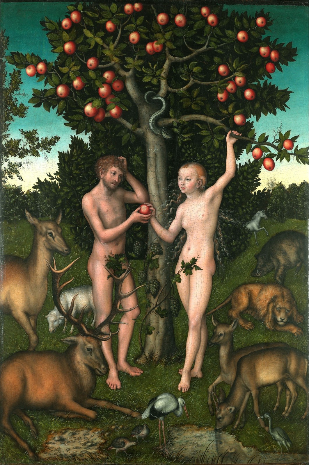 Lucas Cranach the Elder, Adam and Eve, 1526, Courtauld Gallery