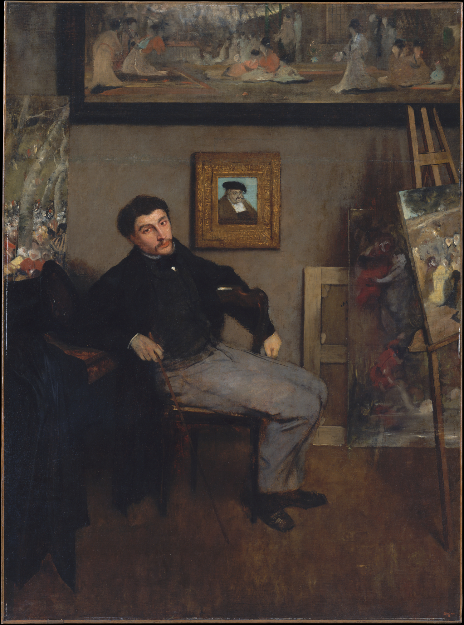 Edgar Degas, Portrait of James Tissot, c. 1867