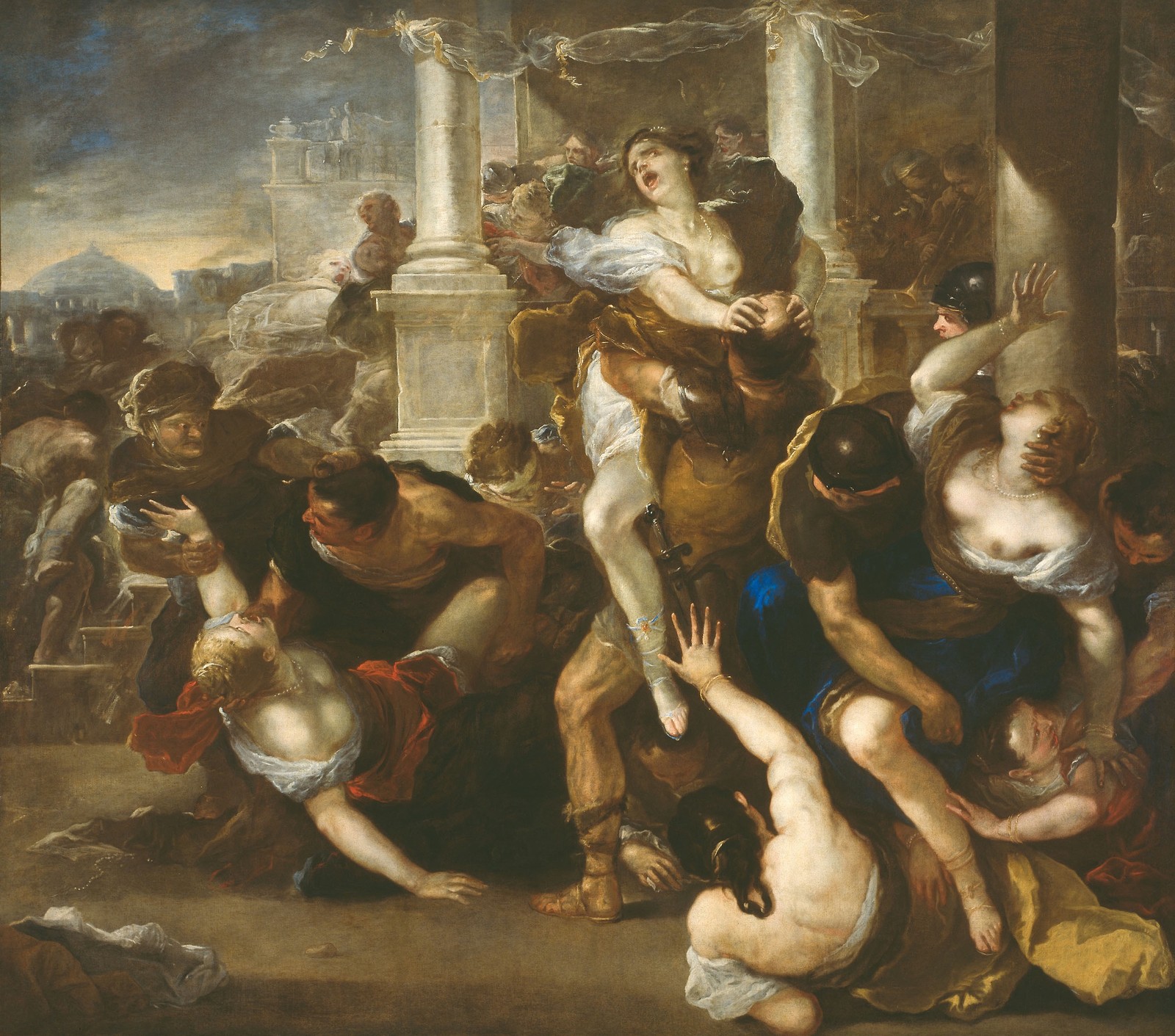 Luca Giordano, The Abduction of the Sabine Women, oil on canvas