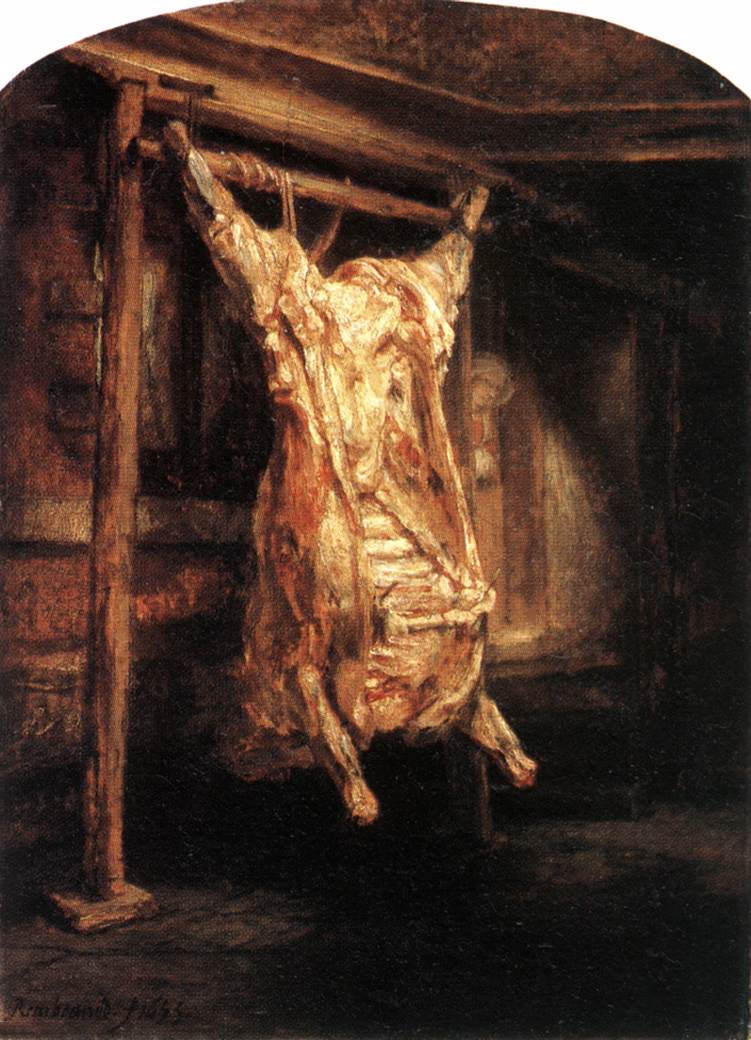 Rembrandt - The Flayed Ox, 1655