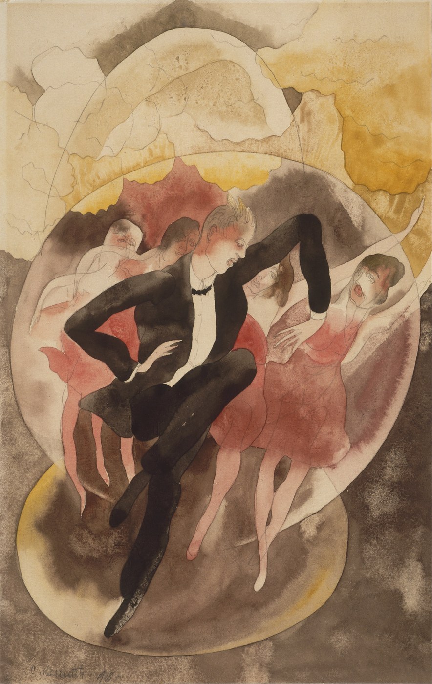 Charles Demuth, In Vaudeville (Dancer with Chorus), 1918