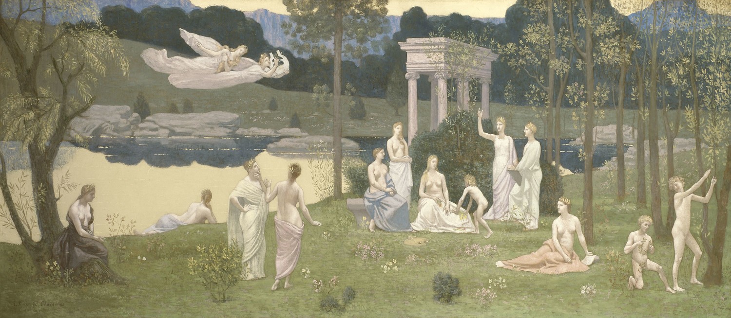 The Sacred Grove by Pierre Puvis de Chavannes, 1884-89