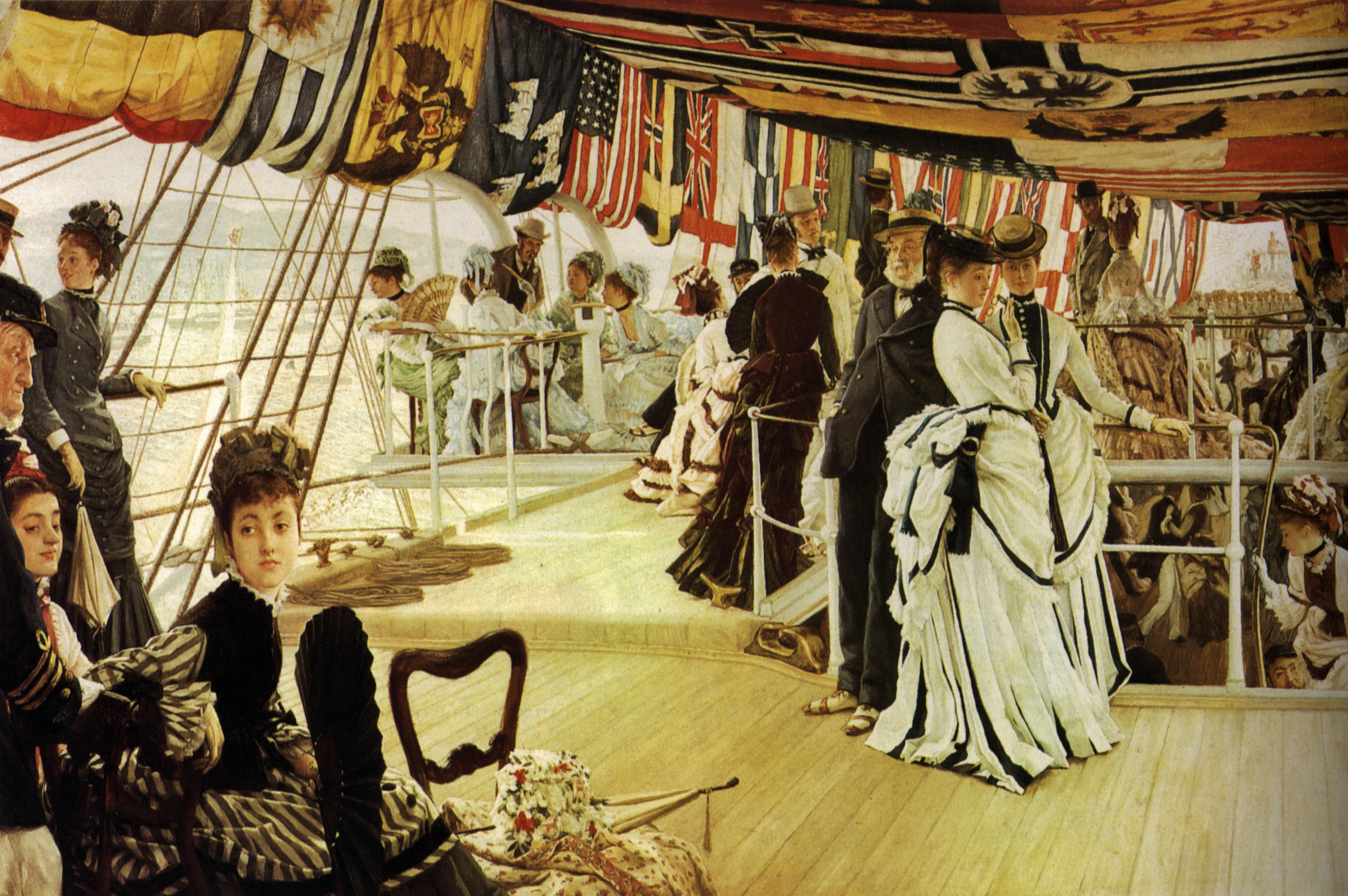 James Tissot, The Ball on Shipboard, 1874